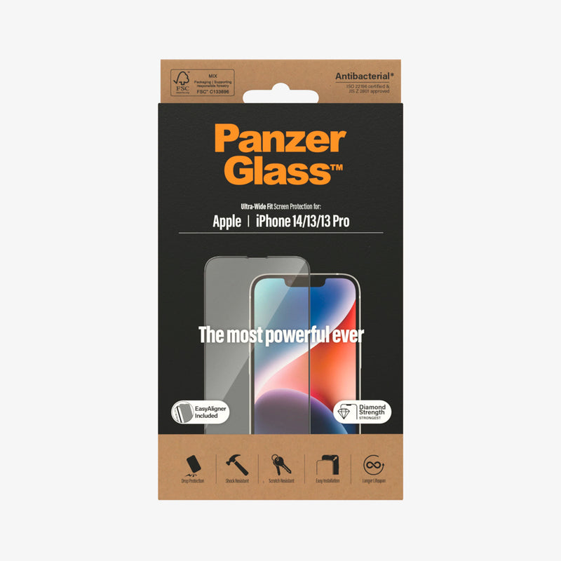 PanzerGlass Ultra-Wide Fit Antibacterial Ford Case for iPhone 14