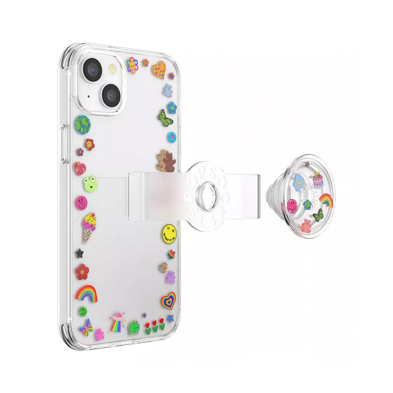 Popsockets PopCase Indie Stickers for iPhone 14 Plus Pink