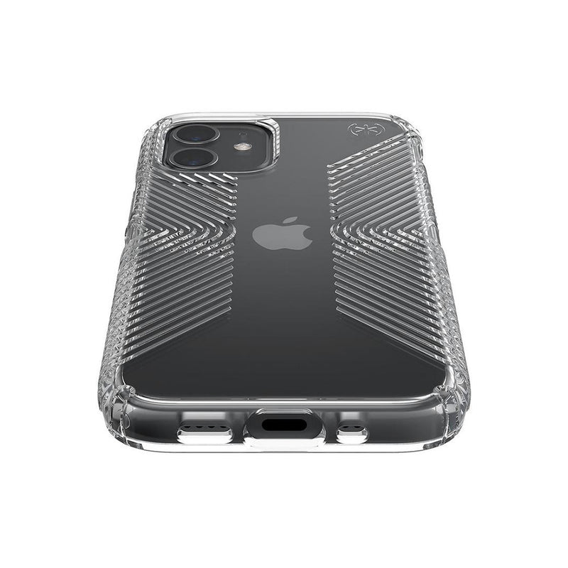 Speck Presidio Perfect-Clear with Grips Case for iPhone 12 mini (Clear)