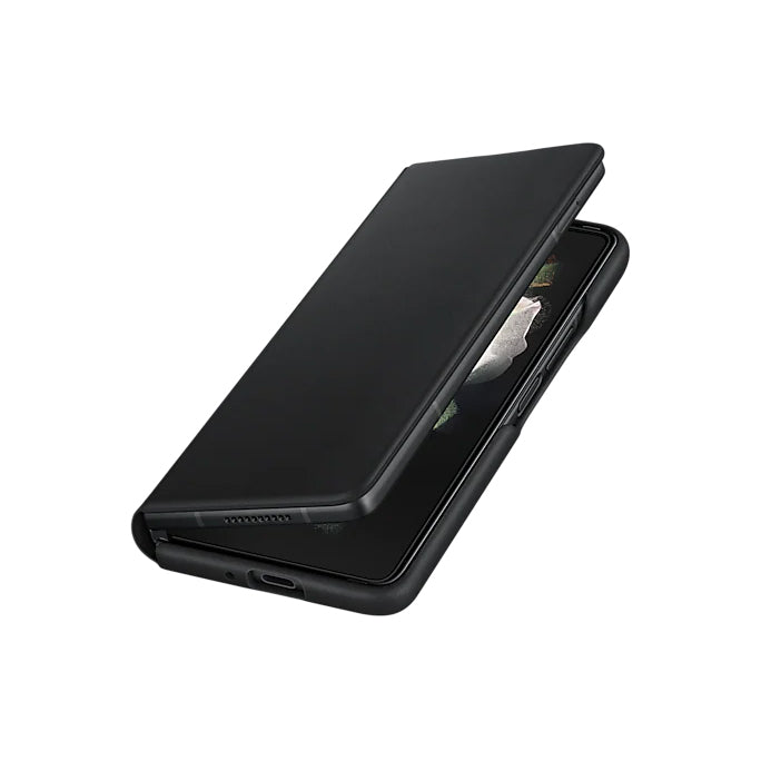 Samsung Galaxy Z Fold3 5G Leather Flip Cover Black