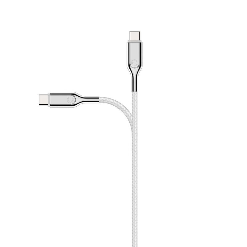 Cygnett Armoured USB-C to USB-A (USB 2.0) Cable - White 10cm