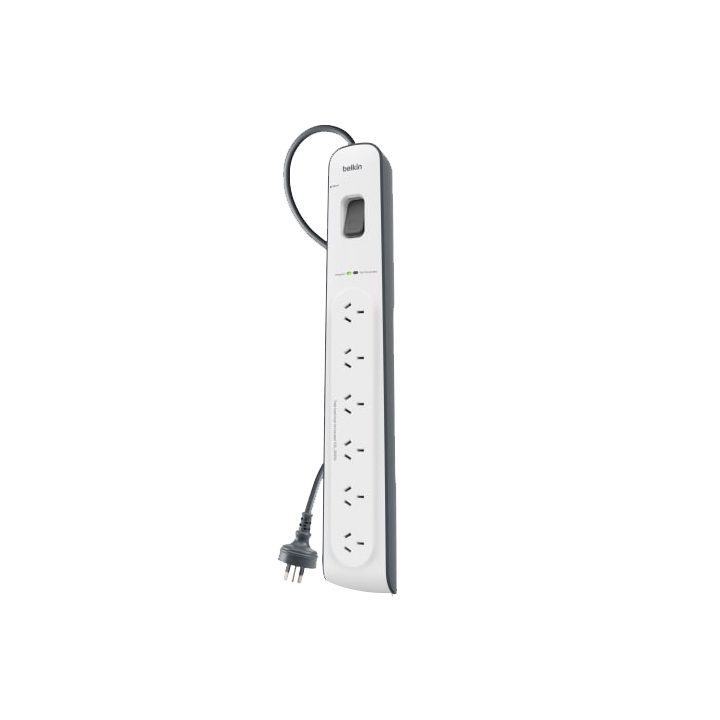 Belkin 6-Outlet Surge Protection Strip with 2M Power Cord
