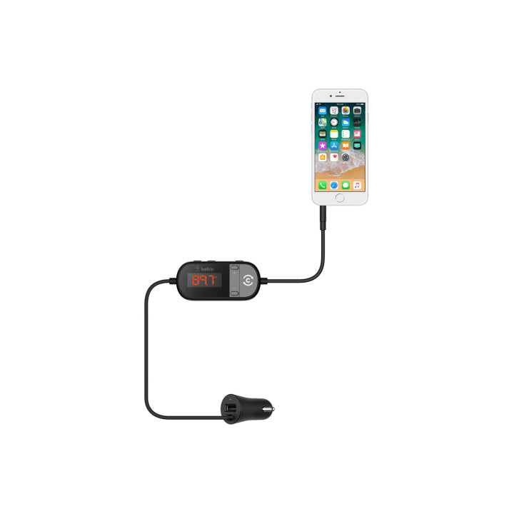 Belkin TuneCast Auto Universal with Clearscan and USB charging