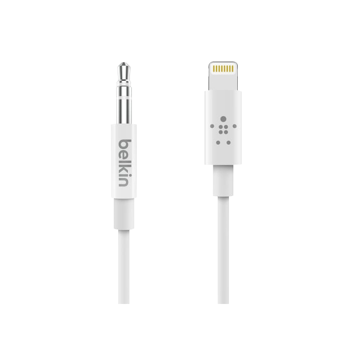 Belkin 3.5mm Audio Cable with Lightning Connector - White
