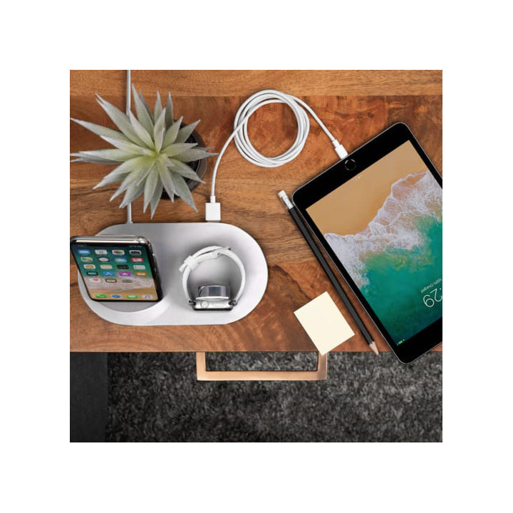 Belkin BOOSTUP Wireless Charging Dock For iPhoneApple WatchUSB-A port - White