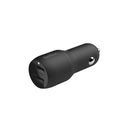 Belkin BoostCHARGER TM Dual USB-A Car Charger 24W + USB-A to Micro-USB Cable