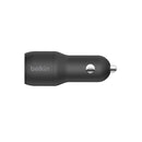 Belkin BoostCHARGER TM Dual USB-A Car Charger 24W + USB-A to Micro-USB Cable