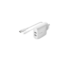 Belkin BoostcHARGE TM Dual USB-A Wall Charger 24W + Lightning to USB-A Cable