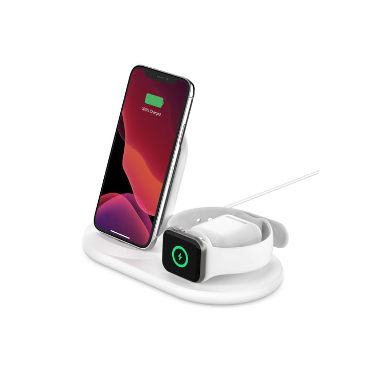 Belkin BoostCHARGE TM 3-1 Wireless Charging for iPhone + Apple Watch + AirPods