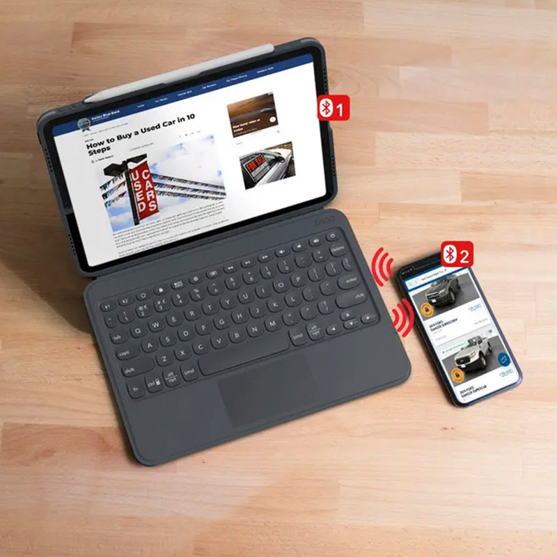 Zagg Pro Keys Wireless Keyboard and Detachable Case For iPad 10.9/11.0 Pro - Charcoal