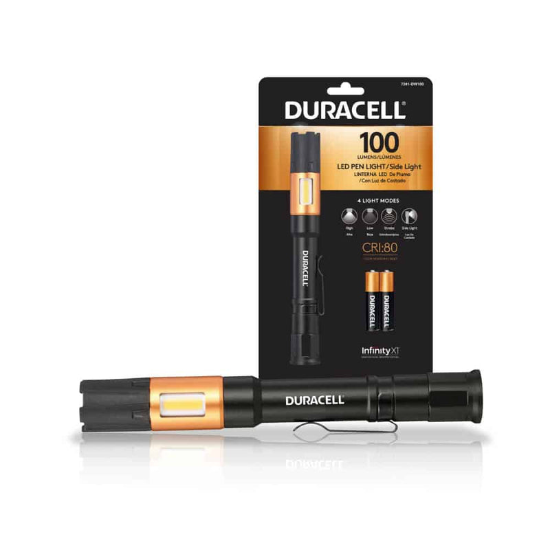 Duracell 100 Lumens Pen Light W/Side Light