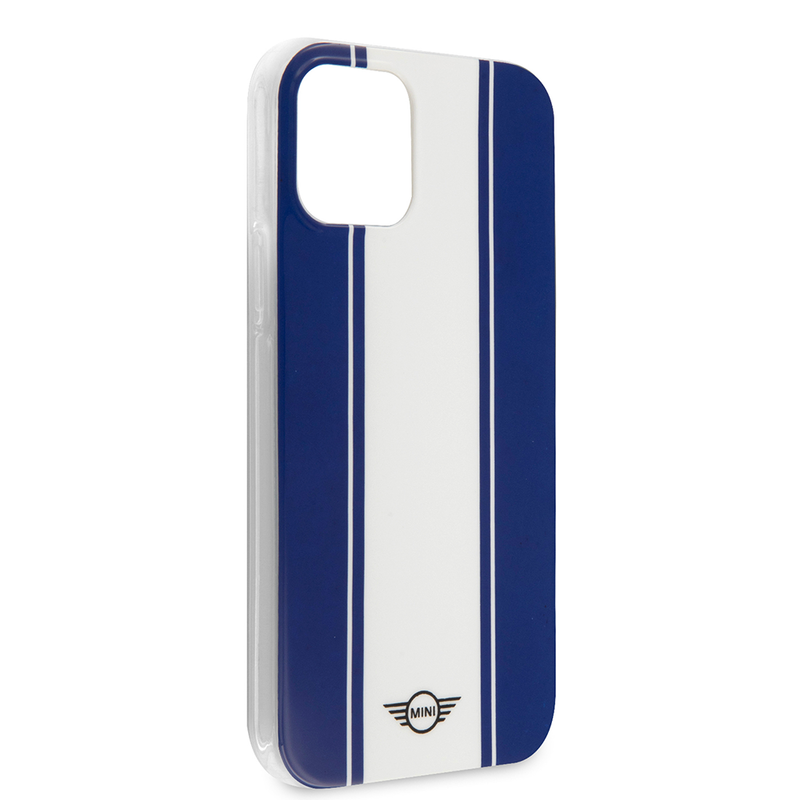 MINI HC PC/TPU Horiz Stripes Navy iPhone 12 Pro Max