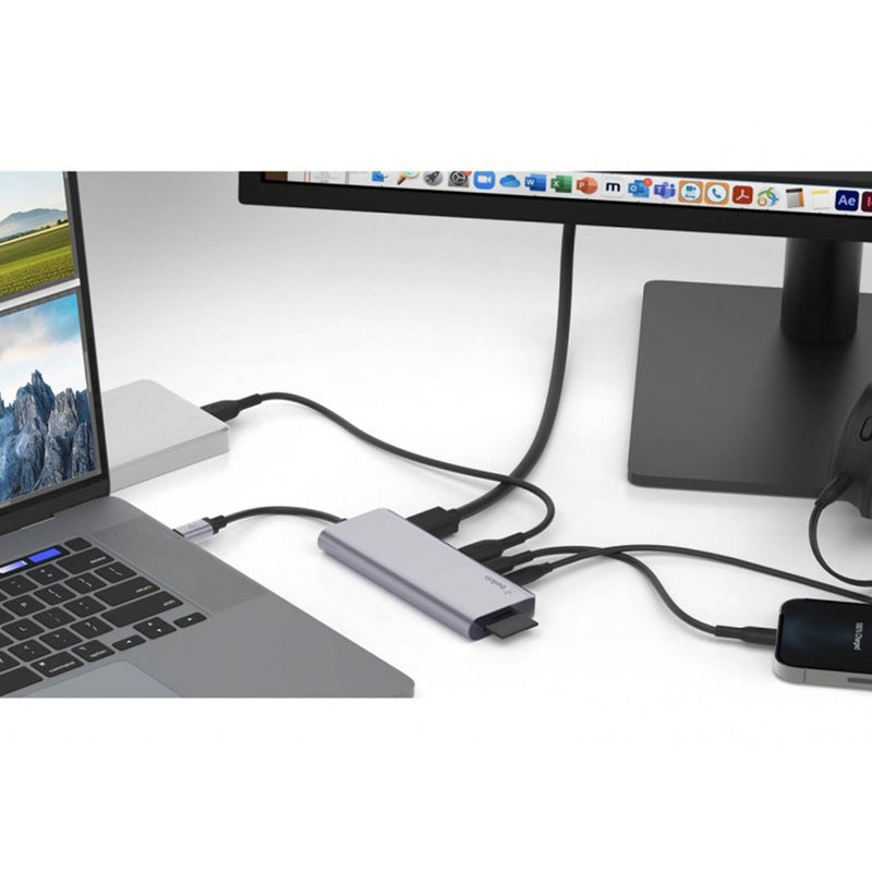 Belkin CONNECT USB-C 7-in-1 Multiport Hub Adapter Space Grey