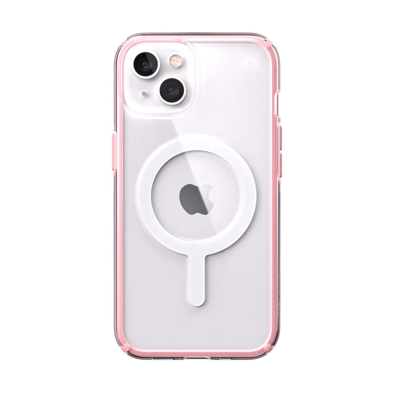Speck iPhone 13 Presidio Perfect Clear Geo MagSafe Clear/Rosy Pink