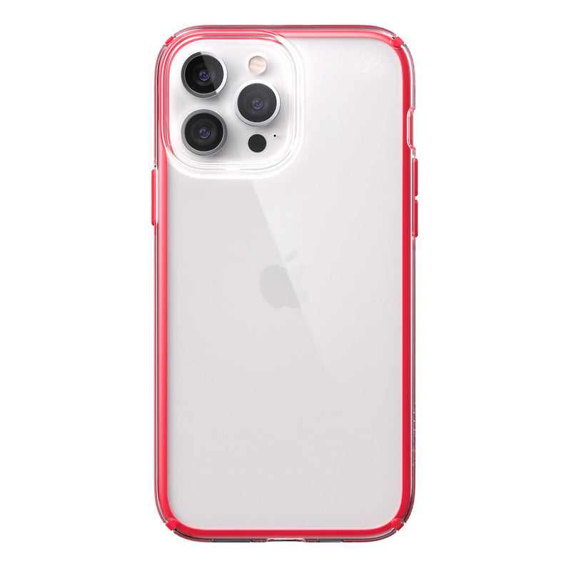 Speck Perfect Geo Red Case for iPhone 13 Pro Max 6.7 Clear/Unreal Red