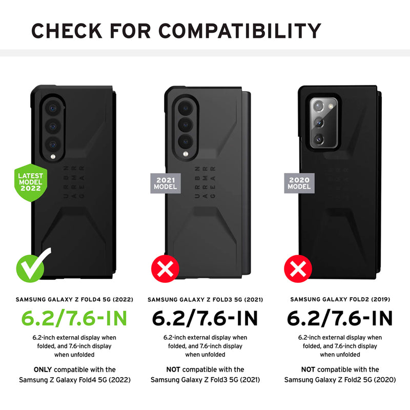 UAG Civilian - Galaxy Z Fold 4 - Mallard