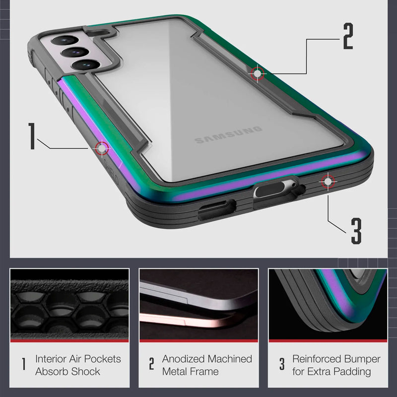 X-doria Samsung Galaxy S22 Defense Shield Iridescent