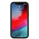 Ferrari Phone Case Pu Leather On Track Carbon Effect With Stripes - iPhone 12 Black