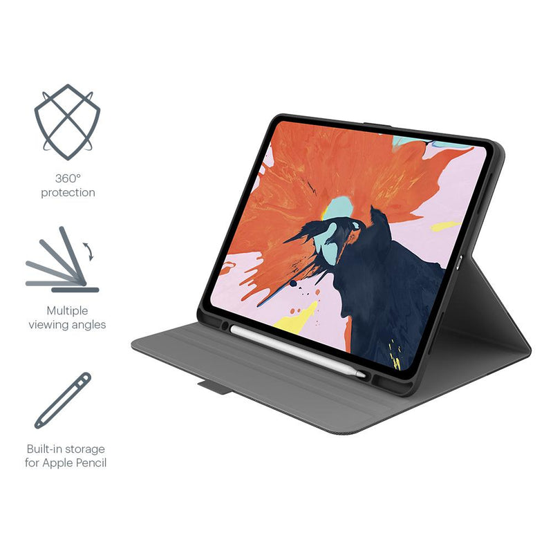 Cygnett TekView with Apple pencil holder TPU shell - Black - iPad Air 4 10.9/Pro 11 2020/2018