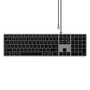 SATECHI Slim W3 USB-C Wired Keyboard (Space Grey)