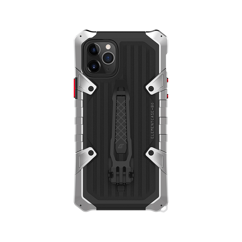 Element Case Black OPS Elite Premium Rugged Case W/ Holster for iPhone 11 Pro Max - Silver