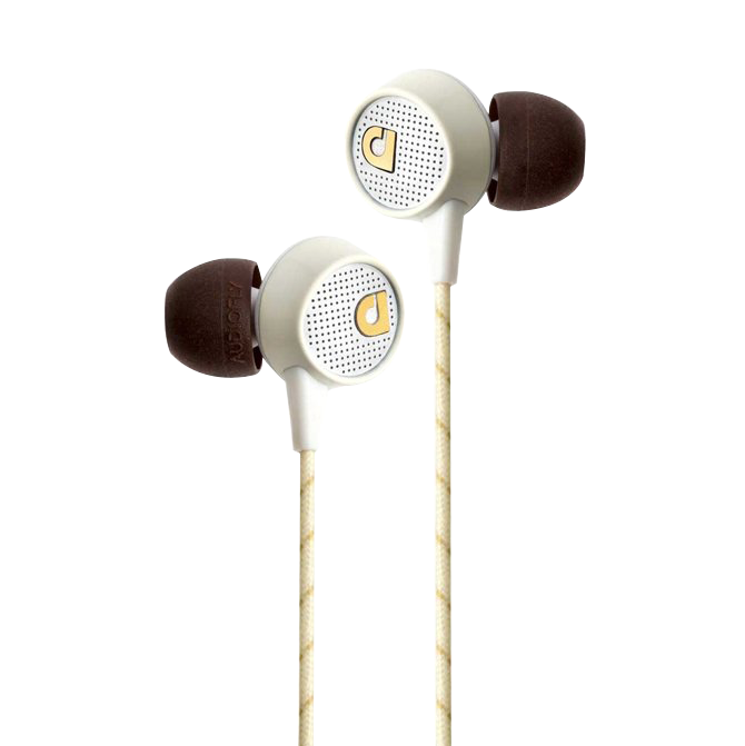Audiofly AF56M In-Ear Headphone w/Clear-Talk Mic for smartphones - Vintage White