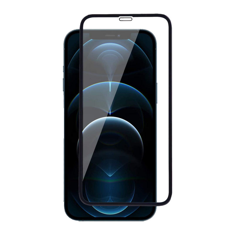 DOORMOON iPhone 12 Pro Max Screen Protector Tempered Glass 5D - Black 1PCS