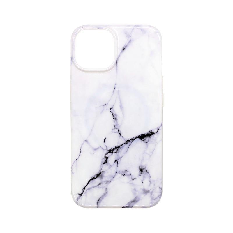 Wisecase iPhone 14 Marble MagSafe White