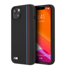 BMW M HC Silicone for iPhone 13 Tricolor Lines Black