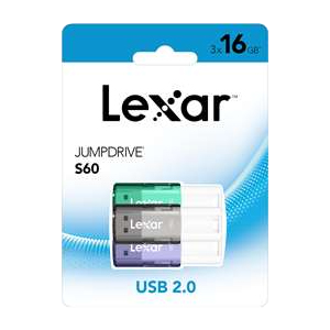Lexar USB 2.0 S60 16GB 3 Pack