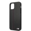 BMW Hard Case Pu Leather Carbon Effect M Collection - iPhone 12 Pro Max Black