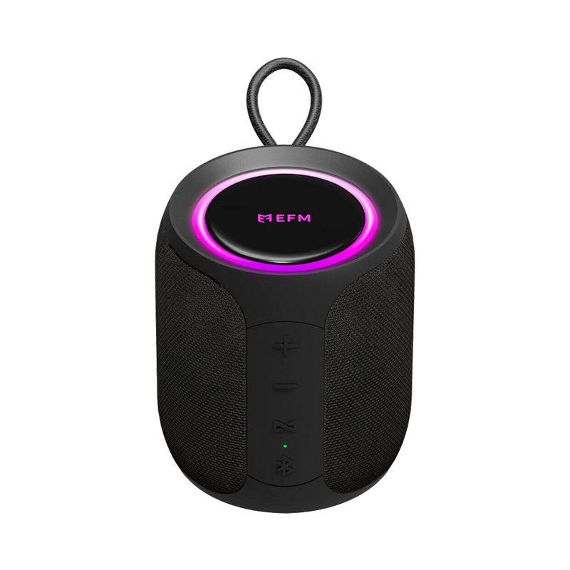 EFM Austin Mini Bluetooth Speaker with LED Colour Glow Black