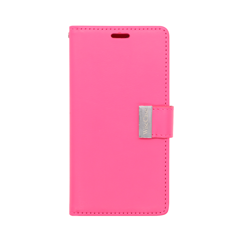 Wisecase iPhone 14 Pocket Diary Wallet Rose