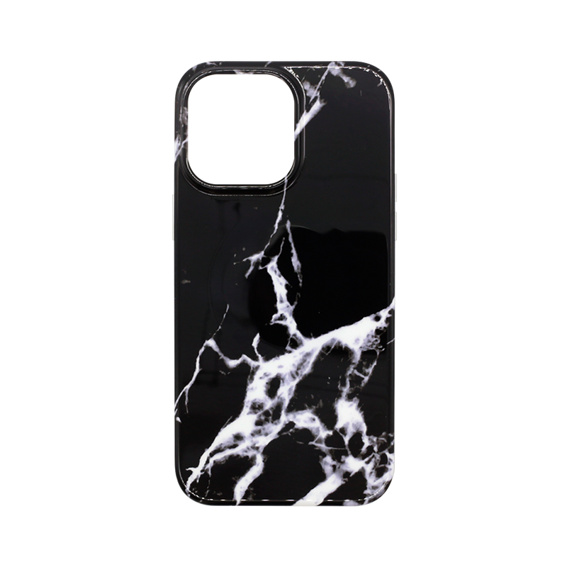 Wisecase iPhone 14 ProMax Marble MagSafe Black