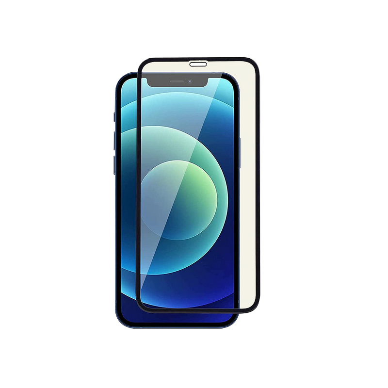 DOORMOON iPhone 12 Mini Screen Protector Tempered Glass 5D Blue Light - Black 1PCS