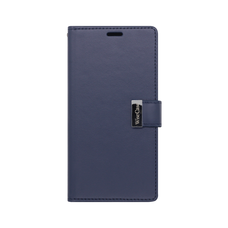 Wisecase iPhone 14 Plus Pocket Diary Wallet Dark Blue