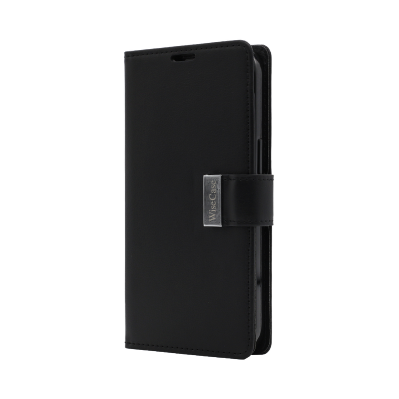 Wisecase iPhone 14 Pocket Diary Wallet Black