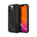 Mercedes Benz HC Leather Perforated Area for iPhone 13 Pro Black