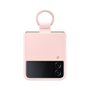 Samsung Silicon Cover with Ring for Galaxy Z Flip4 Pink