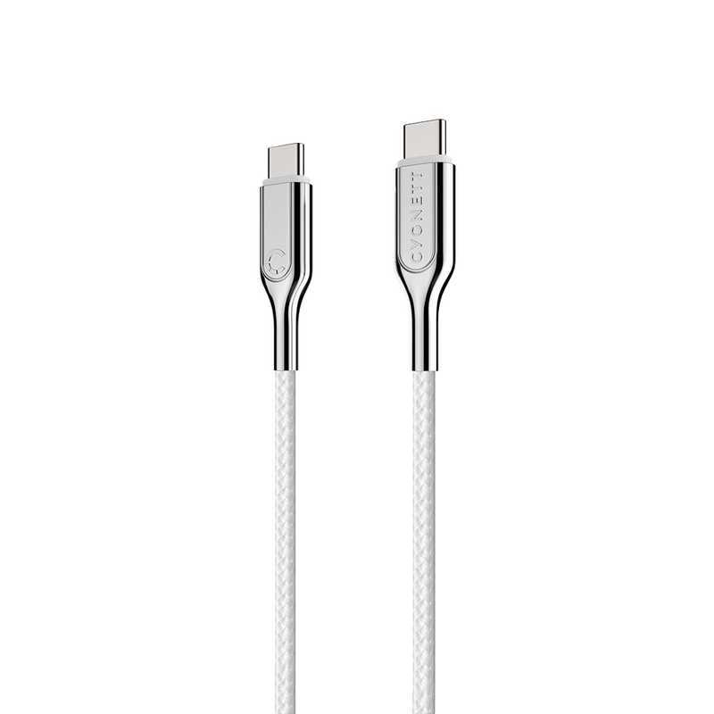 Cygnett Armoured USB-C to USB-C (USB 2.0) Cable - White 10cm
