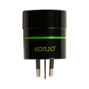 Korjo Adaptor for Australia ?_? FROM EU, US Black