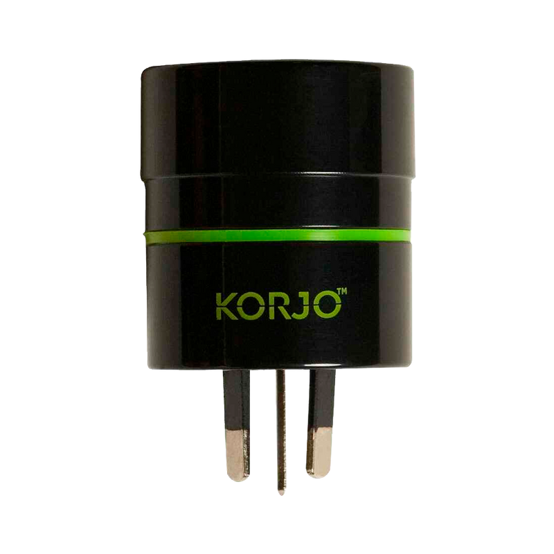 Korjo Adaptor for Australia – FROM EU, US Black