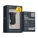 elago C6 Dual USB Car Charger - Black