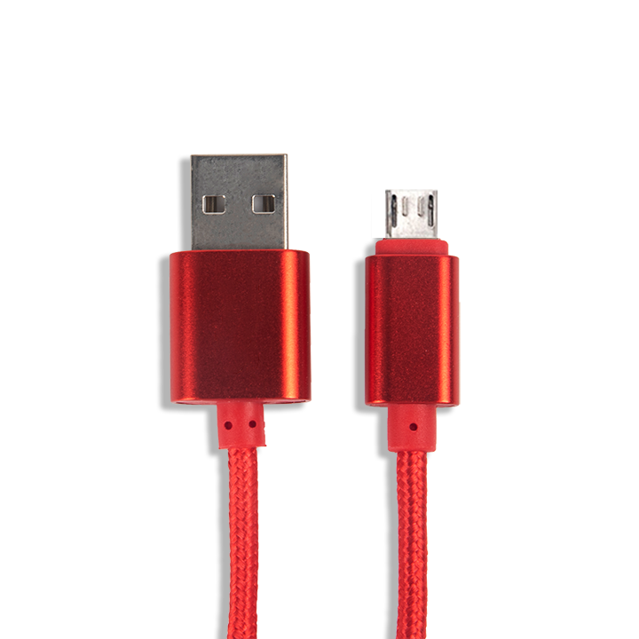 Wisecase MicroUSB Full Color Cable 1.5M- Red