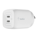Belkin BOOST UP Dual USB-C Wall Charger GaN Technology 65W with PPS