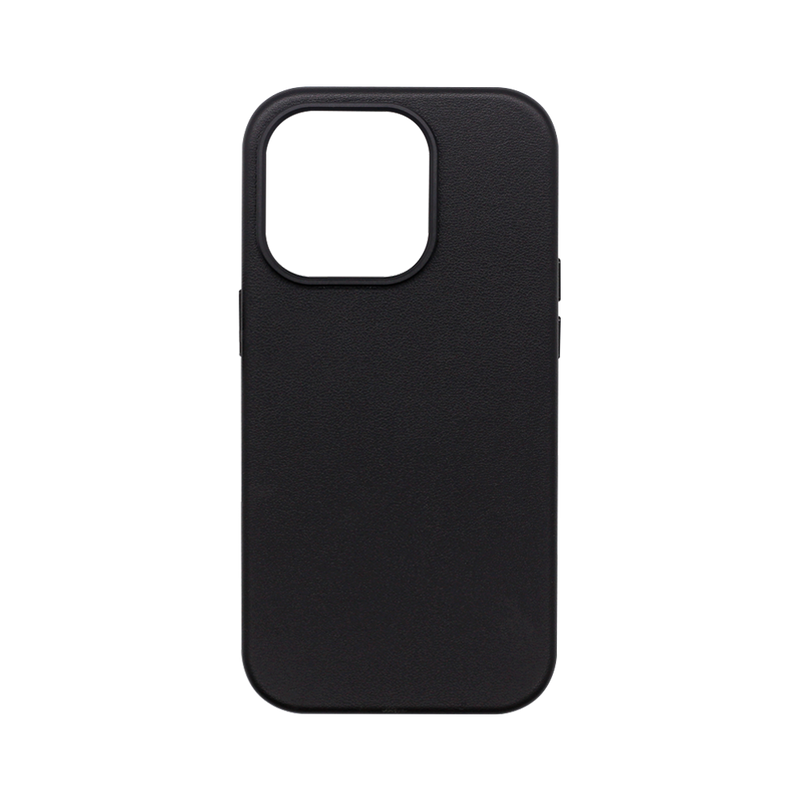 Wisecase iPhone 14 Pro Genuine Leather Case with MagSafe Black