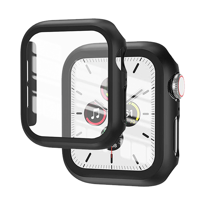 Watch 40MM Protective Glass Case Black