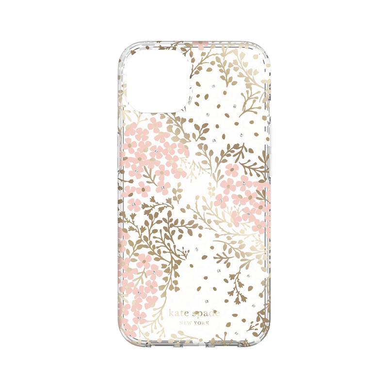 Kate Spade Protective Hardshell Case for iPhone 13 6.1 Multi Floral Blush