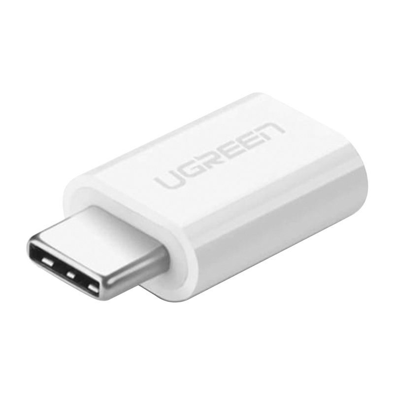 UGREEN USB 3.1 Type C to Micro USB Adapter 2.0 OTG Converter Data Adapter Male to Female White
