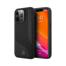 Mercedes Benz HC Leather Perforated Area for iPhone 13 Pro Max Black